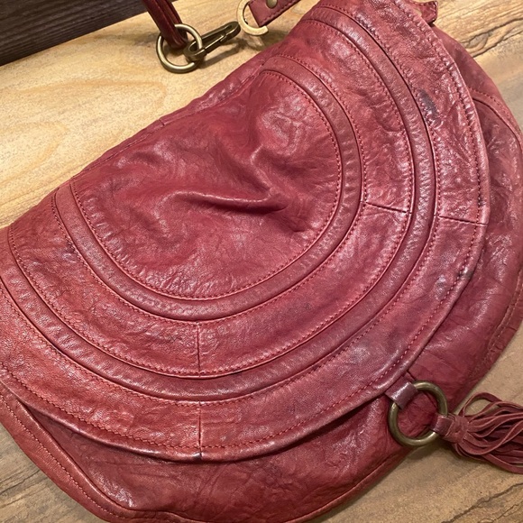 ABS Allen Schwartz Half Moon Leather Bag - Picture 3 of 8